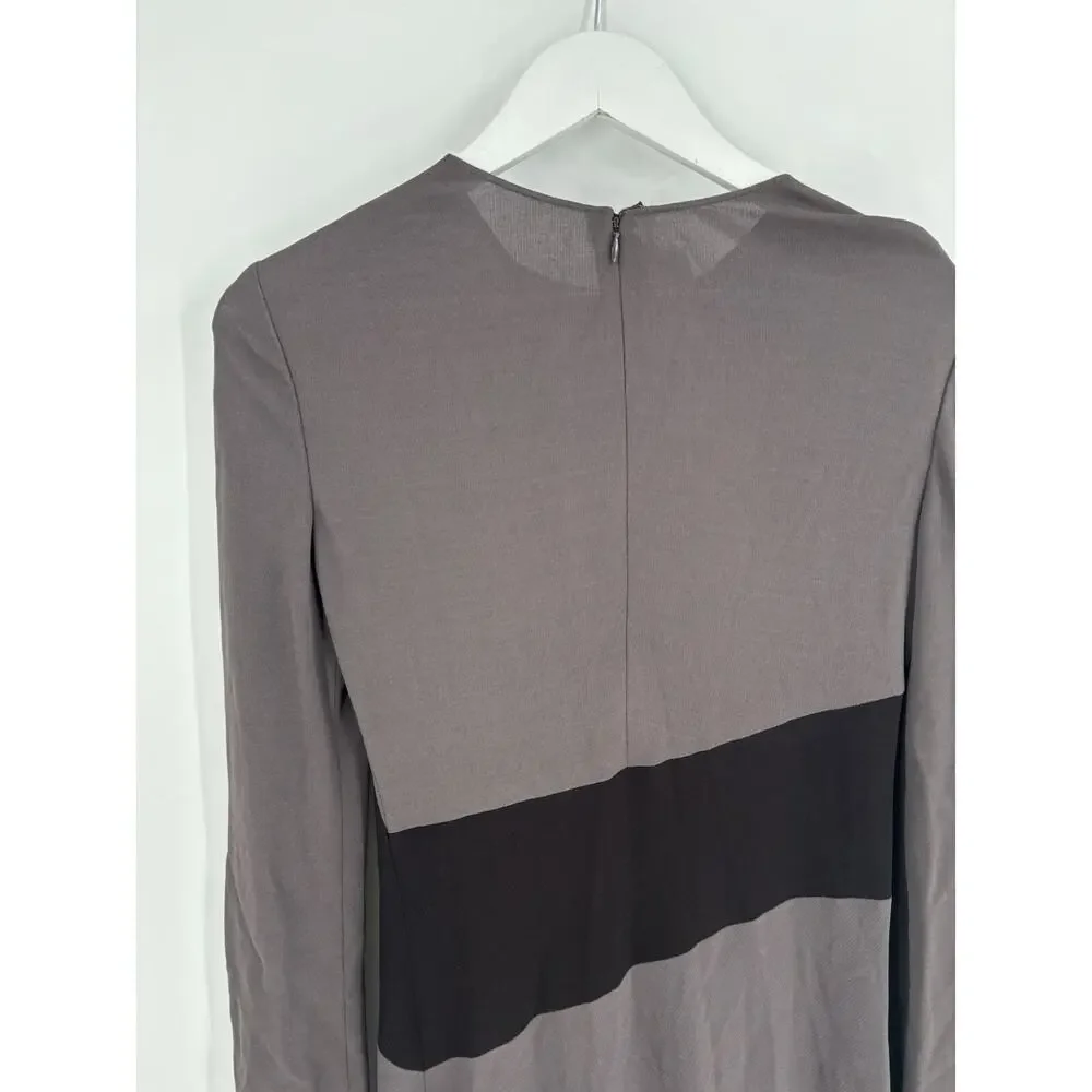 Calvin Klein Collection Bergdorf Goodman Fall 1996 Womens 6 Black Taupe 1990s